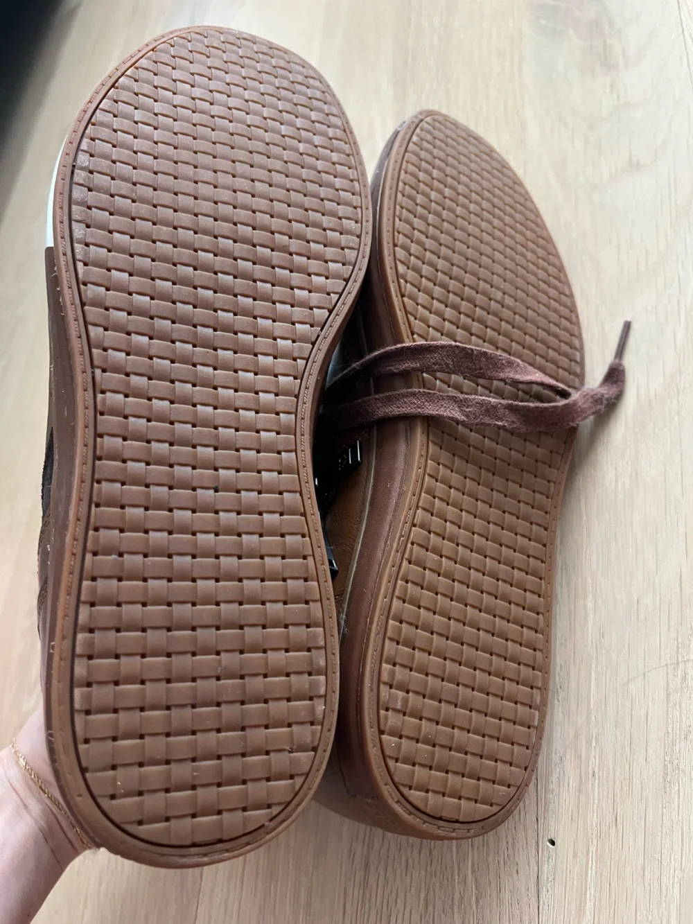 Cole Haan Men’s Brown High-Top Leather Sneakers